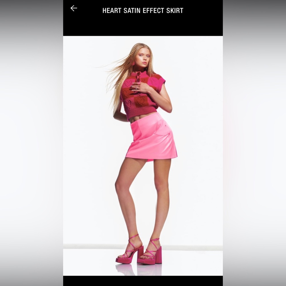 Zara heart sayin effect skirt.